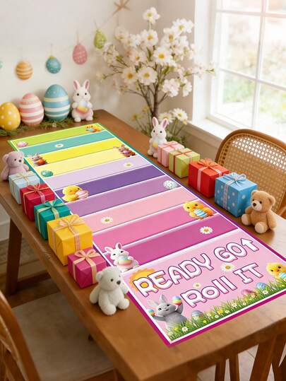 1pc Easter Rolling Game Score Tally, Easter Bunny Easter Chick Easter Egg Pattern Game Tally, Easter Party Game, Happy Easter Decorations, Easter Family Gathering Fun Activities, Easter Indoor & Outdoor Activities, Easter Table Decorations, Easter Atmosphere Enhancing Props, Easter Home Decor, Easter Room Decorations, Spring Decorations, Easter Decorations, Party Favors, Graduation Ceremonies, Birthday