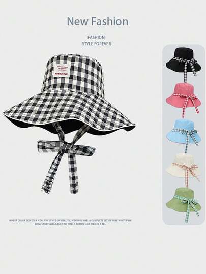 女士防晒帽，夏季颈部遮挡可转换渔夫帽，防紫外线钓鱼帽，骑行宽檐遮阳帽