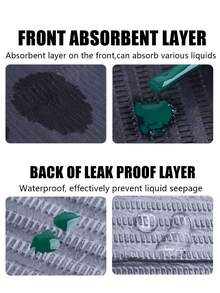 1pc Disposable Pink/Blue Nail Desk Mat, 3-Layer Waterproof Foldable Cleaning Pad, Nail Salon Tissue Paper, Multi-Purpose Beauty, Tattoo, Dental Cleaning Cloth, Waterproof Tablecloth, Nail Art Tools - Multicolor - View 6