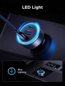 30W USB C Cargador Auto Carga Rápida, 3 Puertos 2 USB C Adaptador Auto Tipo C A, QC/PD 3.0 Cargador para Coche Compatible con iPhone 17 16 15 Pro Max, Pixel 10 9 8, Galaxy S25 S24 S23, iPad Air - 1 - Ver 8