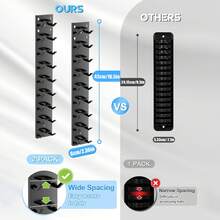 1/2/4 件装棒球帽收纳架，强力粘性壁挂式帽子架，多层帽子展示架，壁挂式帽子挂钩最多可容纳 9/18/36 顶帽子，适用于衣柜门和卧室（黑色）