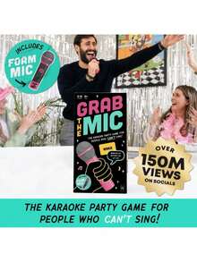 Lucky Egg Wireless Karaoke Microphone And Board Game Set - Soft Foam Mics For 2-10 Players 8+, Family Interactive Toy, Holiday Gift For Kids, Girls, Fun Singing Game For Parties - A - Xem 6