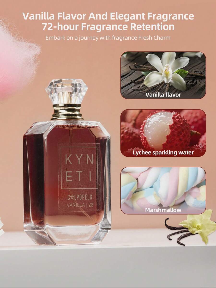 1PC 100ML Elegant Letter Pattern Fragrance Spray, Fabric, Closet, Car, Office, Home, Room, Bathroom, Household Air Freshener, Long-Lasting Fragrance, A Good Choice For Gift Giving - Multicolor - View 1