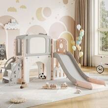 Kids Freestanding Slides - 粉色 - 查看 6