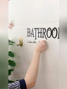 Brodark 浴室墙贴，卧室房间装饰墙贴，浴室自粘墙贴，洗手间墙贴