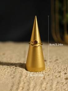 1 قطعة حامل مجوهرات ذهبي وأحمر مزخرف بطراز قديم، عرض أنيق للخواتم والأقراط اللؤلؤية، مناسب لعرض هدايا الزفاف وعيد الحب - متعدد الألوان - مشاهدة 18