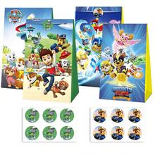 Paw Patrol Bộ 24 túi quà tặng tiệc (bao gồm 12 nhãn dán + 12 túi), đồ trang trí tiệc theo chủ đề, túi đựng quà, túi giấy, thích hợp cho tiệc sinh nhật, Halloween, Giáng sinh, Năm mới, cũng rất tuyệt vời cho Lễ Tạ ơn. - Nhiều màu - Xem 6