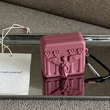 复古天使造型保护套，带钥匙扣，优雅保护壳，适用于 1/2/3/Pro/Pro2/Pro3，女士完美礼物