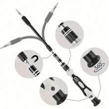 116-In-1 Precision Screwdriver Set, Mini Professional Magnetic Repair Tool Kit, Suitable For Smartphones, Computers, Watches, Laptops, MacBooks, Game Consoles, Electronics, Toys, PC Maintenance, Perfect Christmas Gift - Black - View 11