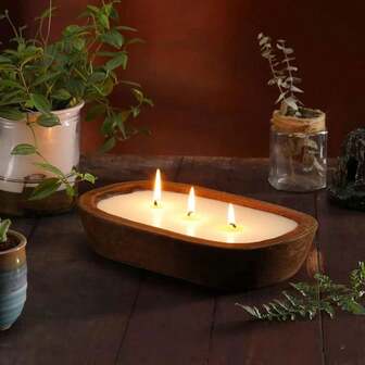 A Brand New Wooden Boat-Shaped Aroma Candle, Which Is The Perfect Choice For Party Gifts, Vacation Atmosphere Decoration And Home Lighting. This Wooden Bowl Aroma Candle Is Suitable For Homes, Hotels And High-End Restaurants. It Can Be Used For Home Decor And Indoor Aroma, As Well As For Ramadan, Parties, Valentine's Day, Mother's Day And Graduation Season.