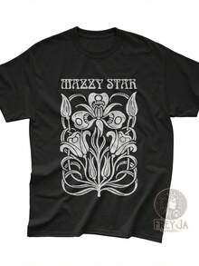 Mazzy Star T-Shirt - Unisex Music Band Merch - Gift For Mazzy Star Fans - Rock Music Tee - Vintage Rocker Style Shirt - 黑色 - 查看 1