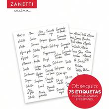 Zanetti - Juego de 5 Recipientes Herméticos de Cristal con Tapa de Madera de Bambú para Almacenamiento de Alimentos - Transparente - Ver 2