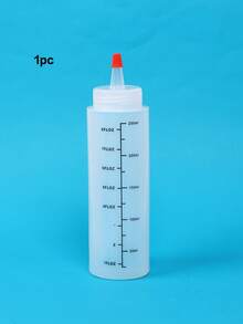 1个带刻度的窄口瓶，250毫升窄口沙拉酱瓶、番茄酱瓶、巧克力糖浆瓶、调味品瓶、酱汁瓶、挤压瓶、塑料瓶 - 無色 - 查看 9