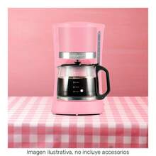 Cafetera Taurus Coffemax Elora 12 Tazas Filtro Permanente 700W Color Rosa - Tipo de Enchufe A USA (110-127V) - Ver 4