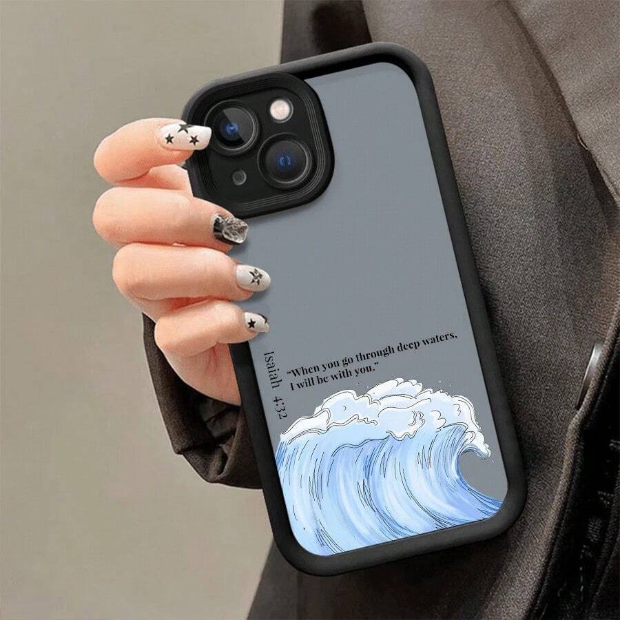 Un regalo de Navidad y Año Nuevo, funda para teléfono para mujeres, regalo festivo para miembros de la familia, adecuada para modelos 16, 15, 14, 13, 12, 11, Plus Pro Max, funda para la serie Galaxy S25. - Negro - Ver 1