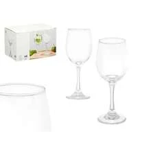 GLASSEA - Set 6 Copa de Agua 340 ml | Copas de Vidrio Transparentes, Resistentes y Elegantes | Perfectos para Hogar, Cocina, Fiesta y Uso Diario - transparente - Ver 2