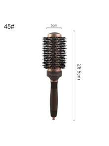 Bàn chải tóc dạng ống nhôm gốm, lông heo rừng, đệm tạo độ phồng, lược uốn và duỗi tóc, bàn chải tròn. - Nhiều màu - Xem 6