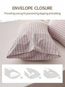 1 chiếc vỏ gối 100% cotton, vỏ gối dệt bằng cotton đã qua xử lý, chất liệu tự nhiên, mềm mại, kiểu dáng phong bì, phù hợp cho nam, nữ, ký túc xá, phòng ngủ, trang trí phòng ngủ học sinh, phong cách tối giản. - Nhiều màu - Xem 6