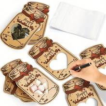 10/24PCS Valentine's Day Card Set, Including A Candy Bag-Perfect As A Classroom Exchange, Graduation Gift, Or Birthday Party Party Favor, With Fun Craft Kits And Heart-Themed Paper Cards, Candy Not Included. - Multicolor - View 5