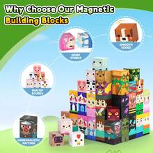 Magnetic Building Blocks, Animal Theme - STEM Educational Toy, Family Interactive Game, Learning Puzzle Toy, Suitable For Boys And Girls - Multicolor - View 3