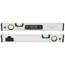 Medidor de distancia digital de 400 mm y 16 pulgadas con nivel transportador