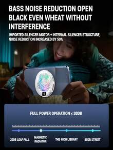 通用迷你手机散热风扇，静音散热器，涡轮飓风游戏散热器，手机散热垫，便携式手机散热风扇