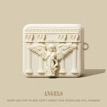 复古天使造型保护套，带钥匙扣，优雅保护壳，适用于 1/2/3/Pro/Pro2/Pro3，女士完美礼物