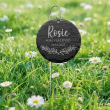 Personalized Pet Memorial, Custom Pet Memorial Stone, Engraved Pet Gravestone, Pet Tombstone, Pet Memorial Gift, Engraved Stone Garden Marker, Dog Condolence Gift - Multicolor - View 8