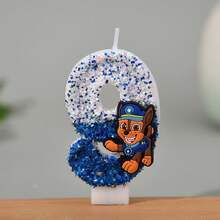 1pc Paw Patrol Ryder Numeral Candle, Cake Decoration Party Glitter Creative Birthday Candle, Suitable For Various Holiday Decorations - Multicolor - View 18