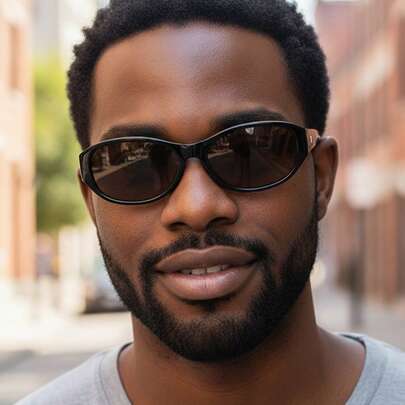 复古椭圆形小框多功能新款男士户外驾驶眼镜