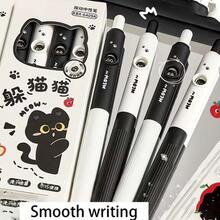 1pc Cute Black Cat Small Mouse Pad, Non-Slip Soft Pad For Office & Gaming, Thick Computer Desk Mat With Wrist Rest - Multicolor - View 10