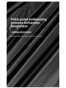 100PCS PE Flat Trash Bags, 5 Rolls Heavy Duty Leak-Proof Garbage Bags, Camping Essentials For Kitchen Bathroom Household & Outdoor Camping, Black - 黑色 - 查看 7