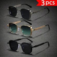3pcs Glasses, Men's Fashion Fashion Glasses, New Stylish High-End Personalized Fashion Glasses - Multicolor - View 8