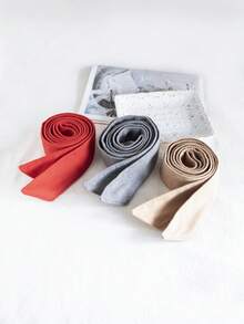 1pc Women's Elegant Wool Tie Belt, Soft Bow Decor, Classic Coat Belt - Overcoat Ribbons - View 3