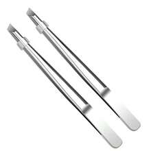 High Quality Stainless Steel Eyebrow Tweezers, Hair Removal Pliers Tweezers, Specialized For Plucking Hairs, Angled Eyebrow Tweezers, Hair Removal Clip Beard Clip, Facial Care Tools For Men And Women - Multicolor - View 11