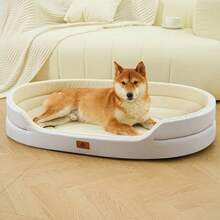 1pc Oxford Cloth & Sherpa Fabric Thickened Multi-Purpose Pet Neck Pad, Solid Color Dog/Cat Bed, Waterproof Anti-Urine Anti-Dirty Anti-Bite Washable, Soft Comfortable Warm Easy To Clean Pet Bed, Suitable For Small/Medium/Large Dogs And Cats, All Seasons, High-Quality Pet Mat/Bed, Suitable For Dogs And Cats, Multiple Colors Available - Multicolor - View 4