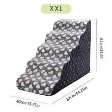 宠物楼梯，狗狗攀爬梯，防滑攀爬梯，适合小型、中型和大型犬在床上使用，猫咪床边攀爬梯