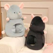 1pc Funny Cute Mouse & Chick Plush Headpiece Hat, Stuffed Doll Prop For Photo Shoot, Parent-Child Interaction, Birthday Gift, Easter Gift - Multicolor - View 8