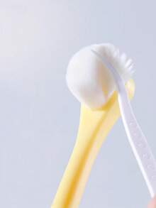 1支卡通可爱儿童牙刷，婴儿牙刷，适合0-3岁儿童 - 可清洁舌苔 - 彩色 - 查看 3