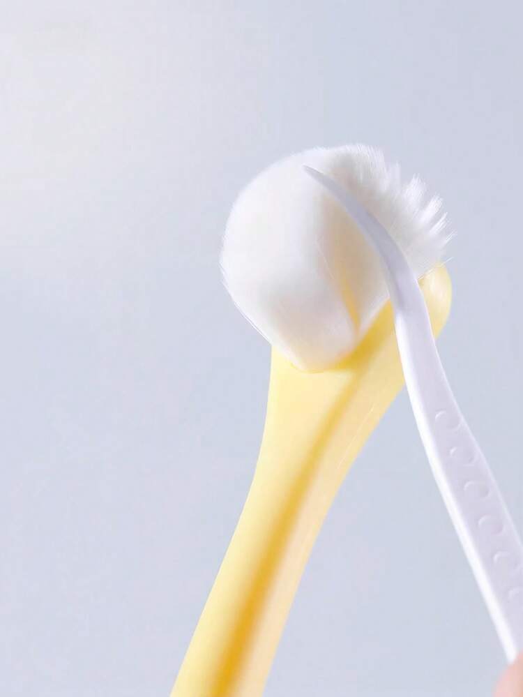 1支卡通可爱儿童牙刷，婴儿牙刷，适合0-3岁儿童 - 可清洁舌苔 - 彩色 - 查看 3