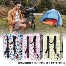 大容量便携式野餐背包，可折叠户外旅行收纳袋，可重复使用防水印花袋，配有可调节肩带，适合不同身高的人士使用。