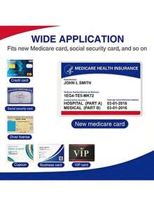 15 Pieces Of High-Quality Transparent Card Sleeve Protective Film, Suitable For Social Security Cards, ID Cards, Postcards, Medical Insurance Cards, And Credit Cards. Made Of Durable Plastic Material, It Is Sturdy And Reusable - Transparent - View 5