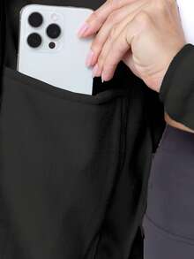 CZRLHYT Women's Regular Fit Faux Suede Fleece Jacket, Suitable For Autumn/Winter - Black - View 6