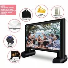 Inflatable Projector Screen 15ft Inflatable Movie Screen Outdoor With Blo... - 1 - View 7