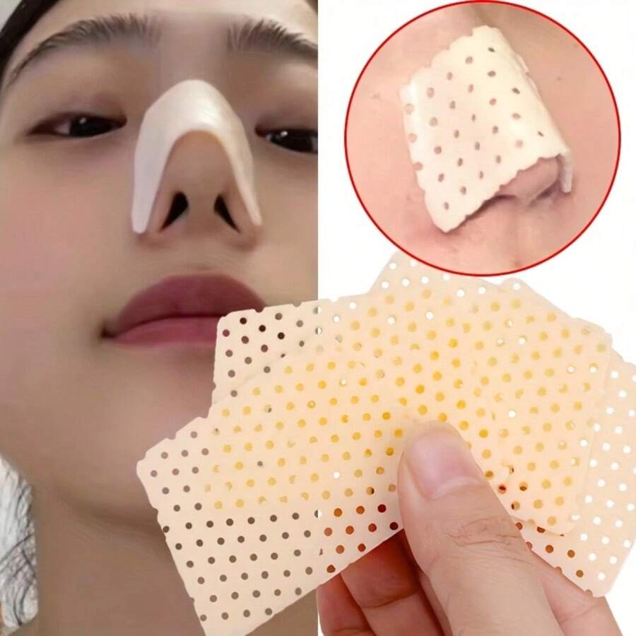 1/2/5/10pcs Self-Adhesive Nose Clips - Low-Temperature Heat Shrink Nose Strips, For Bone Fracture, Plastic Surgery, External Support And Fixation Easy To Use, No Residual Glue After Removal, Anti-Slip Design, Suitable For All Nose Types, Used For Nose Shaping.