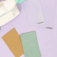 Craftelier - Set de 2 Mini Carpetas de Embossing Summer Textura para Scrapbooking y Manualidades Compatible con Sizzix Big Shot Minty Cut Mini Evolution Revolution 7 64 x 12 62 cm - como en la foto - Ver 4