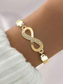 1 Pc Women's Octagonal Bracelet - Silver 2 - View 1