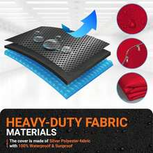 BlueStars 2PCS Washing Machine Covers For Top-Load - Premium Outdoor Protection For Most Washer Dryer Cover - W29x D28x H43 (Black) - ColorE - 查看 3
