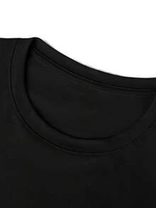 1pc women's men's T-shirt, Day of the Dead, couple's outfit, breathable fabric, unisex, round neck, short sleeved, regular length, suitable for all seasons, machine washable, comfortable T-shirt - Negro - Ver 5