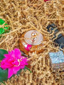 Giấy crepe hai mặt màu kaki 20g/50g/100g, có chứa sợi raffia dạng sóng, thích hợp làm hộp quà Valentine, hộp kẹo, túi quà và các vật liệu đóng gói khác. - Màu Khaki - Xem 2